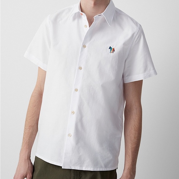 Paul Smith Other - Paul Smith White Short Sleeved Button Up Shirt Size L